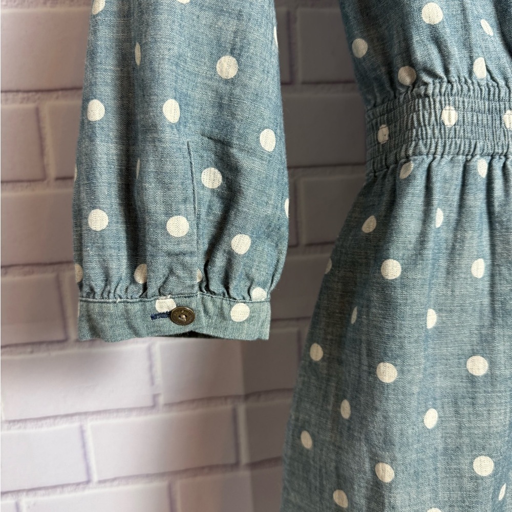Brooks Brothers Polka Dot Chambray Shirt Dress Size 2
Blue Cotton Casual - Picture 14 of 16